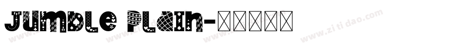 Jumble Plain字体转换